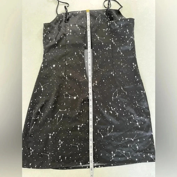 Garage/ Black star light galaxy/ Witchy/ Spaghetti strap/ Mini skirt/ Size US S - Picture 12 of 13